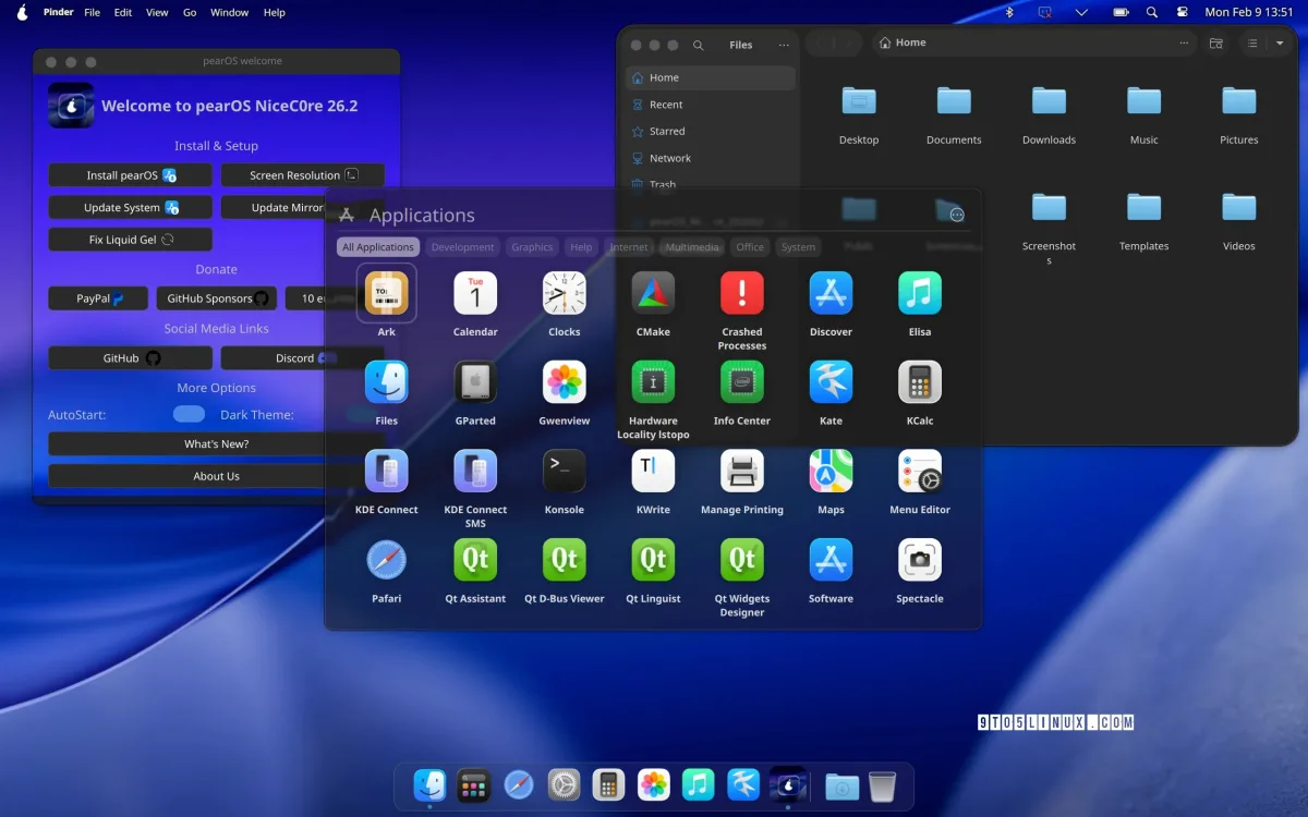 pearOS desktop